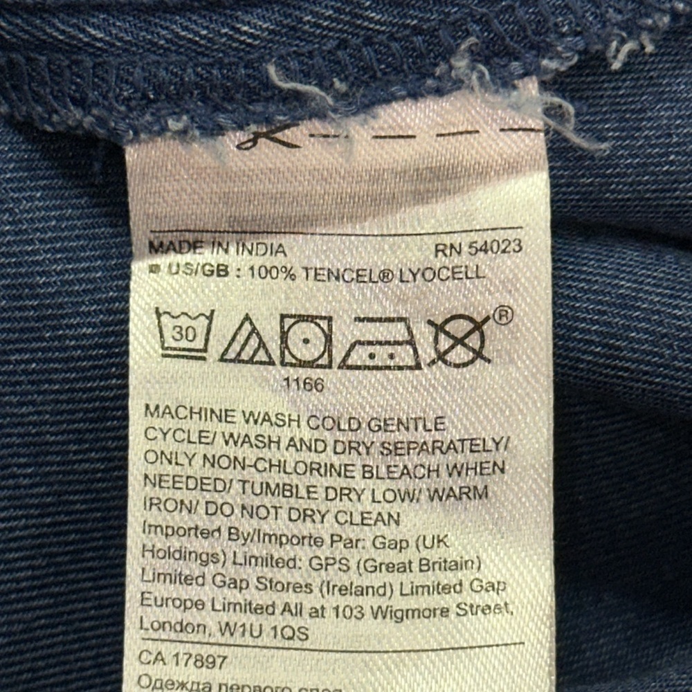 Banana Republic Tencil Blue Denim Longsleeved Jogger Flight Jumpsuit Size 8 NWOT - Picture 9 of 10